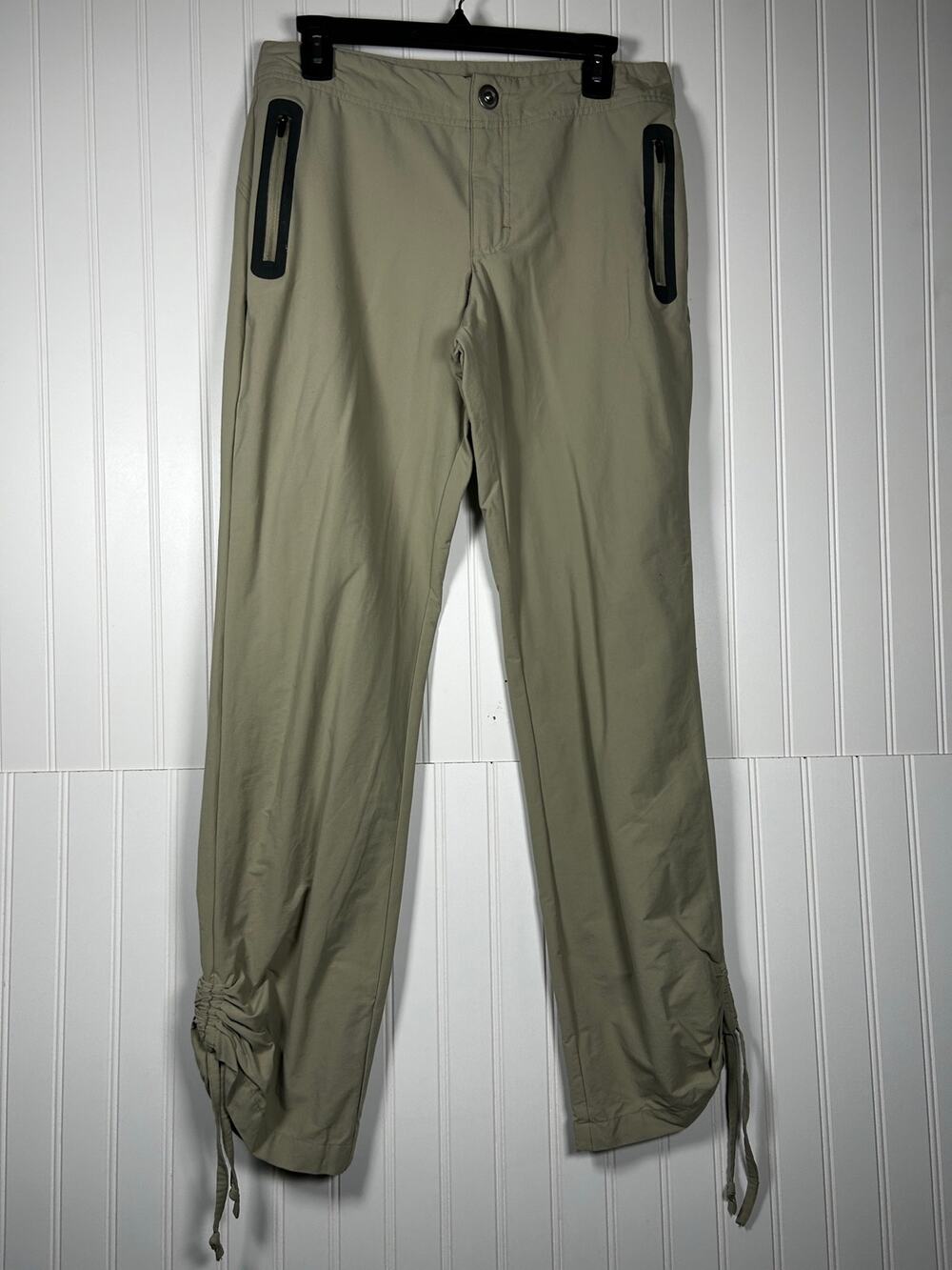 Cabela's Tan Khaki Triune Nylon Pants Sandy River Casual Hiking women’s size 8